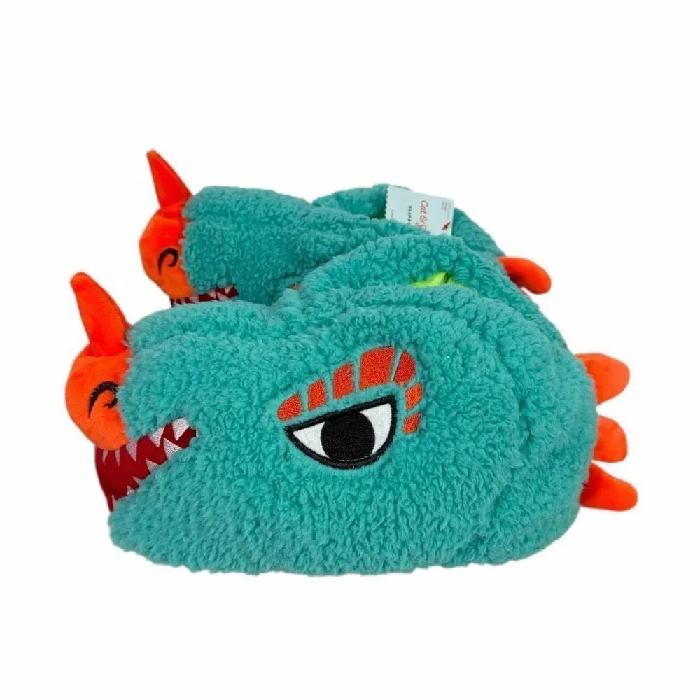 Cat & Jack Boys’ Slip On Slippers Blue Size Large 4-5 Target